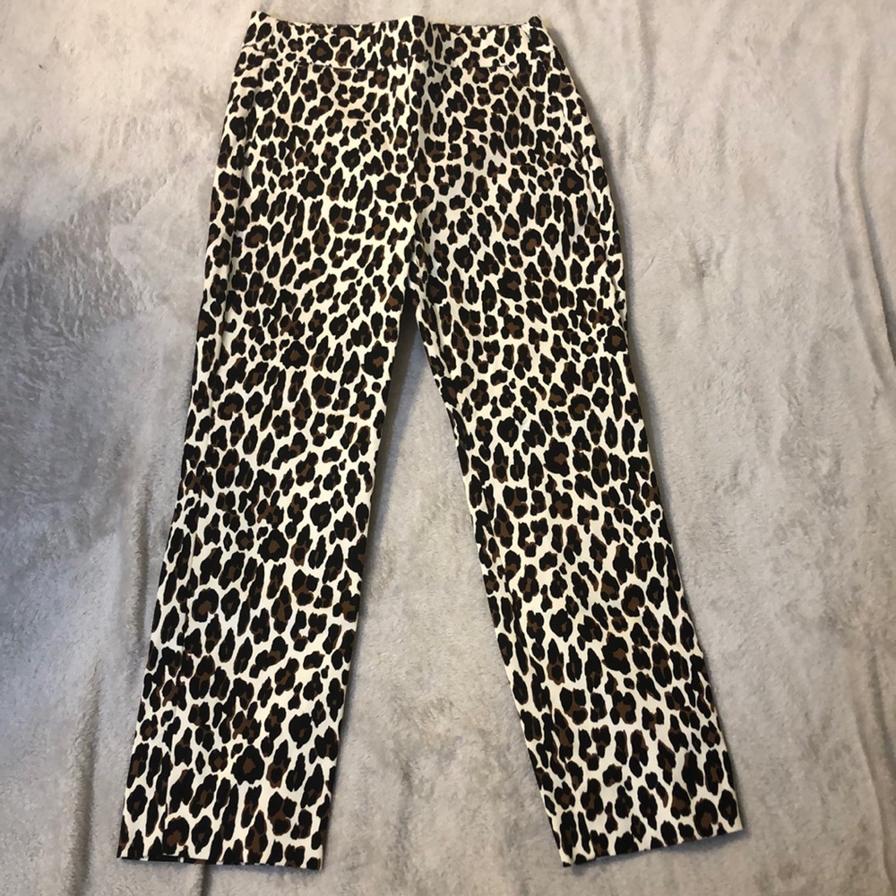 J crew leopard Remi pants